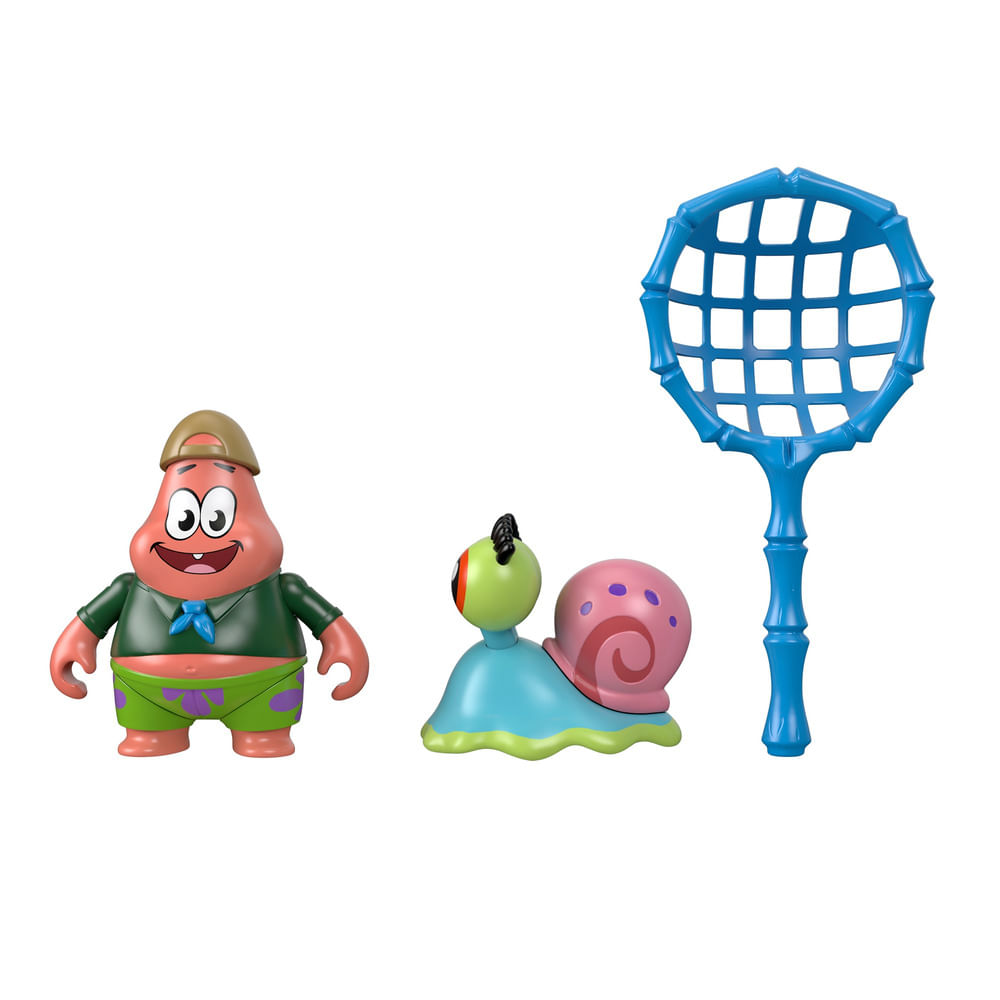 Mini Figuras Mattel Bob Esponja Imaginext Patrick E Gary Shoppingd Mobile - brincando de fazer sorvete bob esponja no roblox